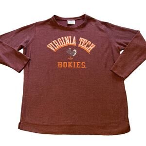 Virginia Tech Long Sleeve Maroon Champions Athletic Size Medium